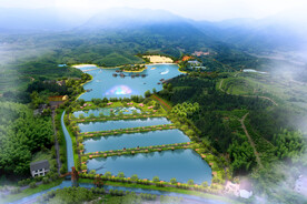 美丽乡村水上乐园鸟瞰效果图