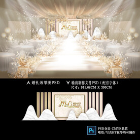 香槟色婚礼素材