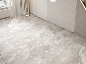 俯视客厅空场景3D效果图