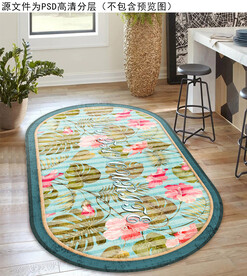 欧式花卉复古地毯