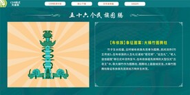 布依族象征图案大楠竹图腾柱