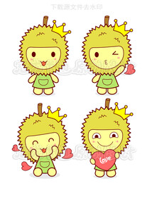 卡通榴莲小妹抽象版