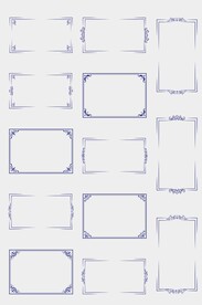 中式欧式花纹边框