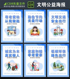 创建文明城市海报