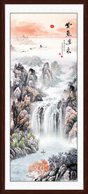 竖幅国画