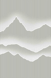 高清分层发光山水背景墙