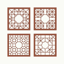 正方形窗花格