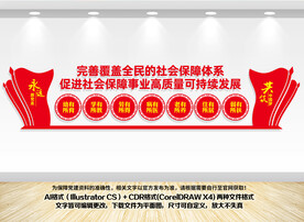 社会保障文化墙