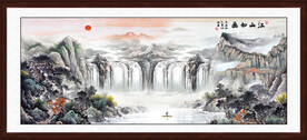 江山如画山水国画