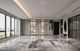 现代轻奢客厅背景墙