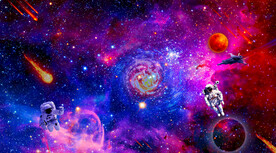 唯美星空背景墙