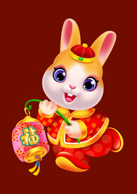 2023兔年卡通兔子