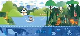 幼儿园背景展板设计