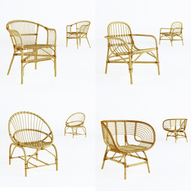 现代北欧休闲沙发椅凳