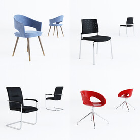 现代北欧休闲沙发椅凳