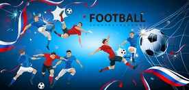 足球培训背景墙壁画