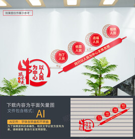 以人民为中心楼梯