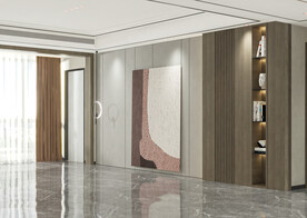 现代极简 轻奢客厅 空场景