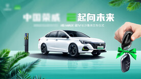 新能源汽车绿色交车仪式展板