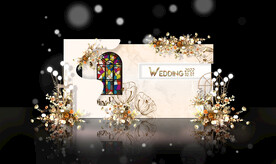 香槟色婚礼背景