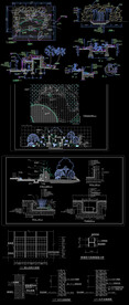 园林假山小景图纸