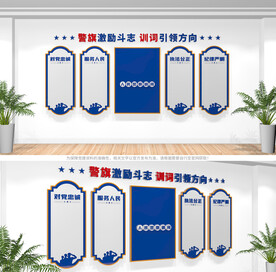 警察训词文化墙