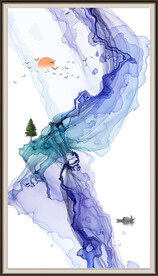 抽象意境水墨画