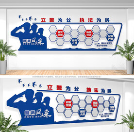 警员风采照片墙