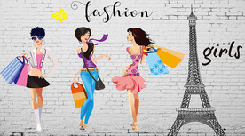 服装店工装背景墙