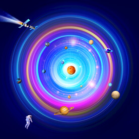圆形星空吊顶