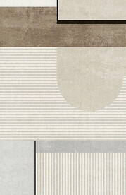 现代线条风北欧抽象地毯