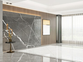 现代轻奢客厅空场景