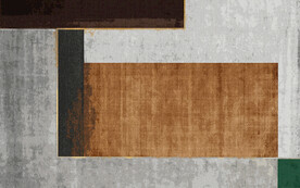 现代简约北欧轻奢几何抽象地毯