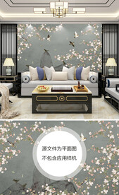 中式背景墙