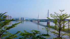 清远北江南岸公园洲心大桥