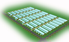 温室大棚区效果图