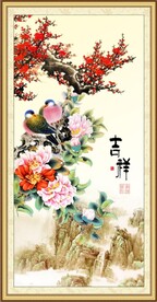 梅花牡丹图