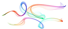 彩色动感丝带