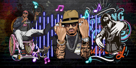 嘻哈音乐背景设计