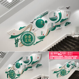 企业文化楼道文化墙