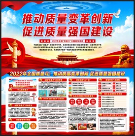 质量月展板