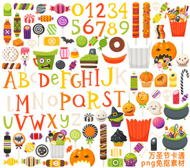 万圣节卡通元素