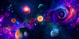 星空星球背景