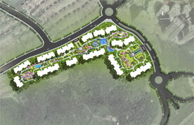 地产小区景观彩平图