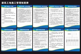 建筑工地人员责任制度