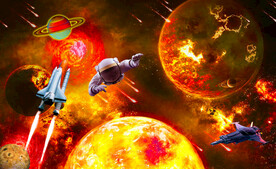 宇宙星球大爆炸背景