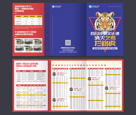 艺考生文化课招生折页