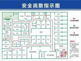 安全疏散指示图