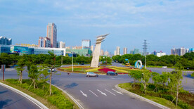 清远许广高速环形路口航拍