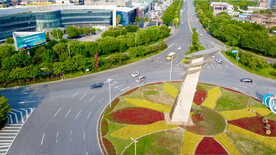 清远许广高速环形路口航拍